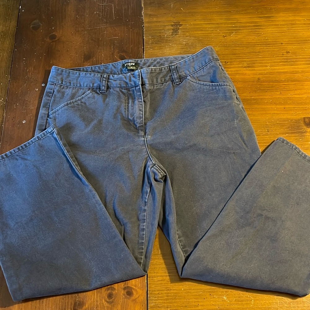J Crew Favorite Fit Capris Pants Navy sz 4